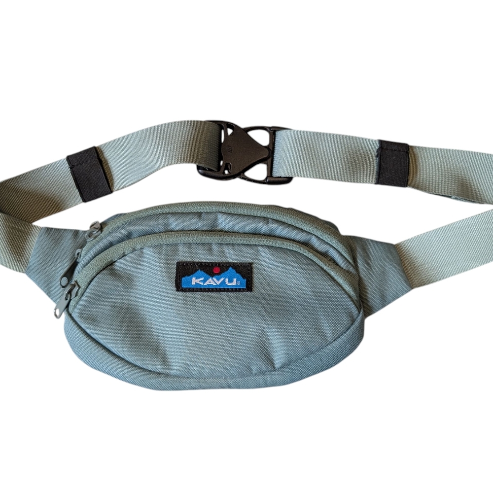 KAVU Spectator Waist Pack Belt Bag Hip Fanny Forest Green Two Compartments